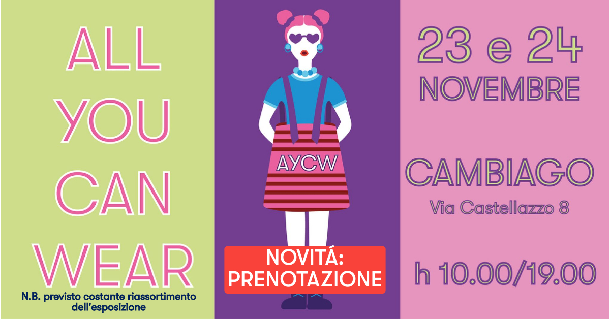 evento All You Can Wear di mano in mano